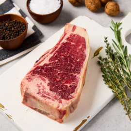 45 Days Dry Aged British Longhorn Bone-in Striploin