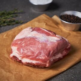 Succulent, slow-cooked Dingley Dell pork short ribs on a platter.